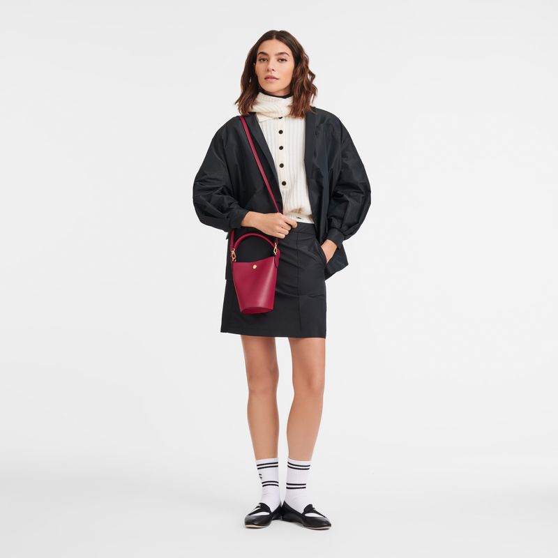 long champ Épure XS Leather Naisten Crossbody Laukut Magenta | FILI8978