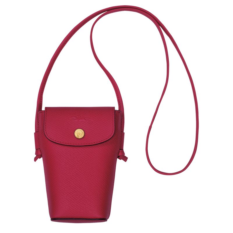 long champ Épure with leather lace 1 Leather Naisten Kuori Magenta | FIEB8422