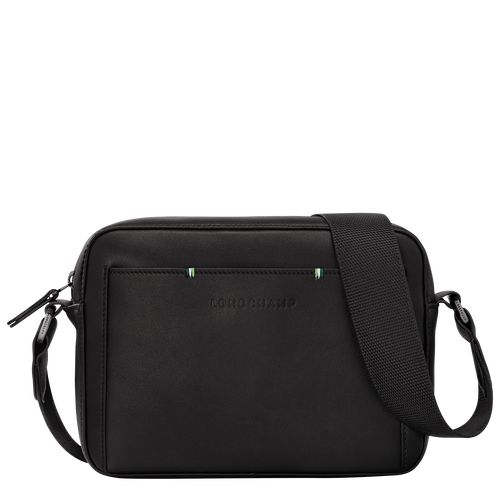 long champ sur Seine Camera Leather Miesten Crossbody Laukut Mustat | FIGS7578