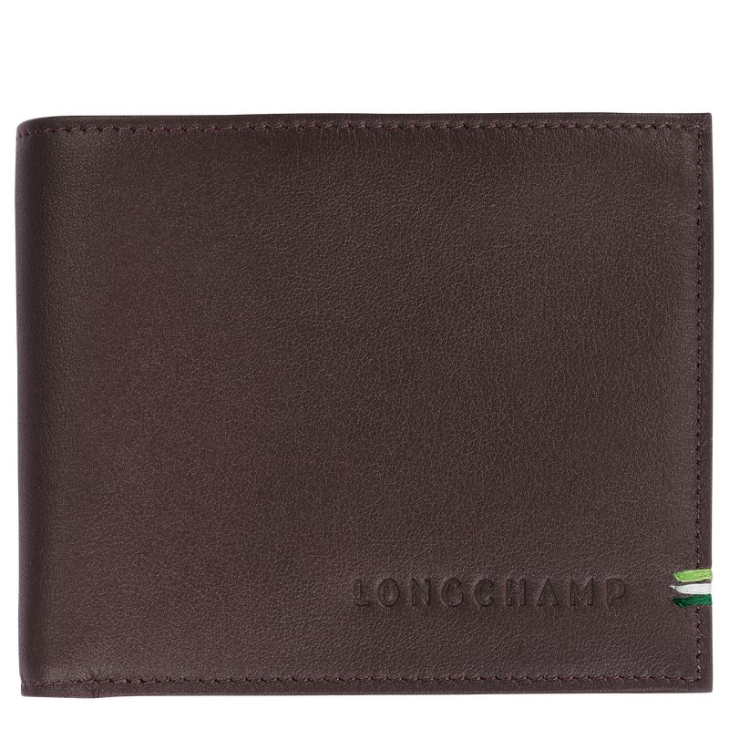 long champ sur Seine Leather Miesten Lompakko Mocha | FICT7415